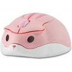 PloutoRich Hamster Wireless Mouse (1200DPI)(Pembe)