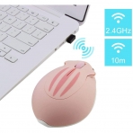 PloutoRich Hamster Wireless Mouse (1200DPI)(Pembe)