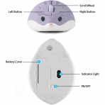 PloutoRich Hamster Wireless Mouse (1200DPI)(Mor)