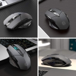 INPHIC Wireless Ergonomik Optical Mouse (Gri)(1600DPI)