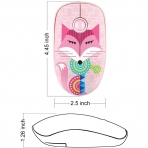 FD V8 Wireless Mouse (Pembe Tilki)