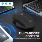 INPHIC Wireless Ergonomik Optical Mouse (Siyah)(1600DPI)