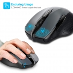 TECKNET Wireless Ergonomik Mouse (2600 DPI)(Gri)