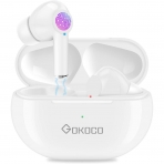 GOKOCO Bluetooth 5.0 Wireless Kulak i Kulaklk (Beyaz)