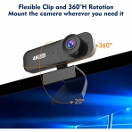 Amugpill 30FPS USB 4K Webcam