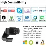 Septekon USB 1080P Webcam