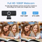 bonsaii 30 FPS Full HD USB Webcam