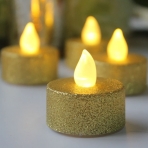 LOGUIDE Altn Simli Led Tea Light Mum (12 Adet)