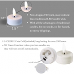 Eywamage 24 Adet Led Tealight Mum