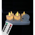 Burning Sister Yeniden arj Edilebilir Led Tea Lights (6 Adet)