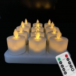 Burning Sister Yeniden arj Edilebilir Led Tea Lights (12 Adet)