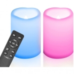 Candle Choice 2 Adet Renkli Led Mum (15cm)