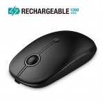 Rechargeable Wireless Mouse, Jelly Comb 2.4G Slim Optical Mouse