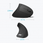 Anker Ergonomic Optical USB Wired Vertical Mouse 1000/1600 DPI