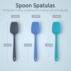 U-Taste Silikon Spatula Set (3 Para) (Mavi)