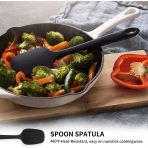 COONLINE Silikon Spatula Set (6 Para) (Siyah)