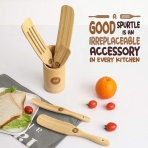 Chef Gizmo Ahap Spatula Set (5 Para) (Kahve)