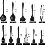 TeamFar Silikon Mutfak Gereleri (11 Para) (Siyah)