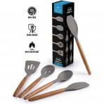 Zulay Kitchen Silikon Spatula Seti (5 Para)(Gri)