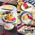 BvCook Silikon Spatula Seti (5 Para) (Mavi)