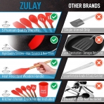 Zulay Kitchen Silikon Spatula Seti (5 Para)(Krmz)