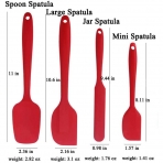 N+A Silikon Spatula Set (4 Para) (Krmz)