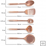 STYLED SETTINGS elik Mutfak Gereleri Seti (5 Para)(Rose Gold)