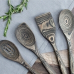 Crate Collective Exotic Pakkawood Spatula Set (7 Para)(Yeil)