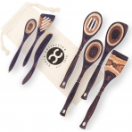 Crate Collective Exotic Pakkawood Spatula Set (7 Para)(Kahve)