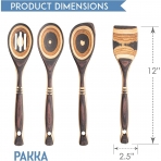 Crate Collective Exotic Pakkawood Spatula Set (7 Para)(Kahve)