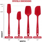 UpGood Silikon Spatula Set (Krmz)(4 Para)