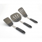 Cat Paw Chef Serisi 3 Para Silikon Spatula Set (Siyah)