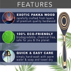 Island Bamboo Pakkawood Spatula Seti (7 Para)(Mavi)