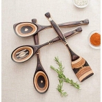 Island Bamboo Pakkawood Spatula Seti (7 Para)(Kahverengi)