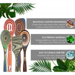 Island Bamboo Pakkawood Spatula Seti (7 Para)(Renkli)