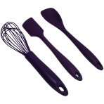 FingerLakes Silikon Spatula Set (3 Para)(Mor)