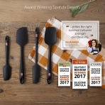 di Oro Living Silikon Spatula Seti (4 Para)(Siyah)