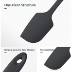 U-Taste Silikon Spatula Seti (Siyah)(4 Adet)