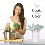 COOK With COLOR Paslanmaz elik Mutfak Seti (10 Para)(Mint)