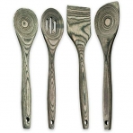 Island Bamboo Pakkawood Spatula Seti (4 Para)(Gri)