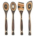 Island Bamboo Pakkawood Spatula Seti (4 Para)(Gri)