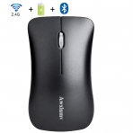 Awxlumv Bluetooth Wireless Mouse, Rechargeable Noiseless USB 2.4