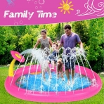 GINMIC Sprinkler ocuk Su Oyun Mat (Pembe)(172cm)