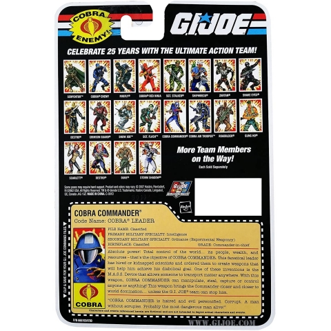 G. I. Joe Cobra Commander Aksiyon Figr(9.5 cm)