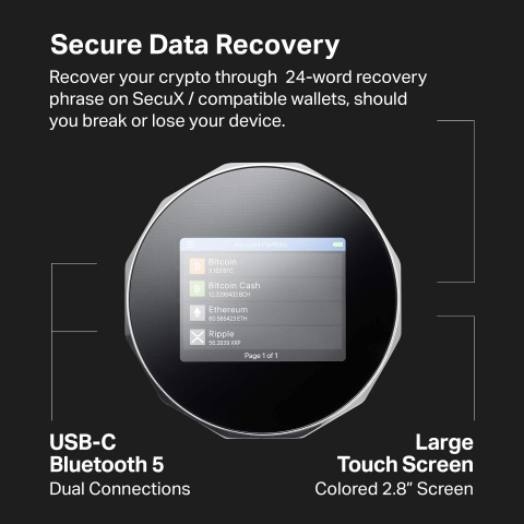 SecuX V20 Bitcoin Kripto Para Czdan (Cold Wallet)