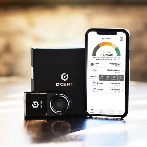 D'CENT Biometrik Bitcoin Kripto Para CzdanI (Cold Wallet)