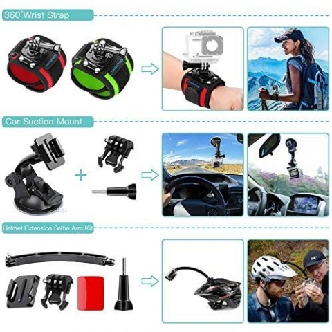 SmilePowo 51 Para GoPro Aksesuar Seti