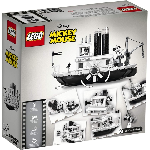 LEGO Ideas 21317 Disney Steamboat Willie Building Kit (751 Para)