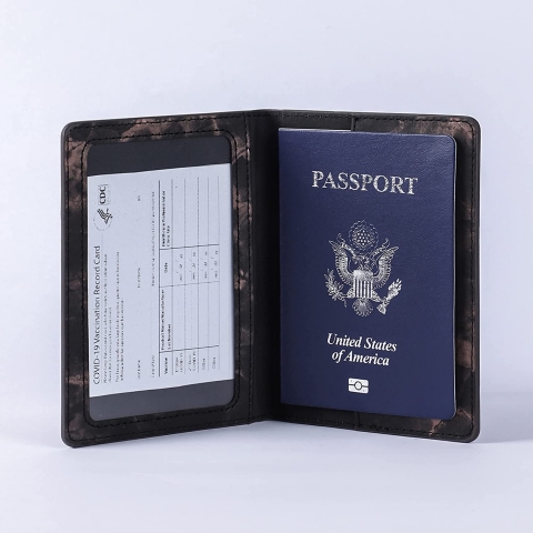 KELEQUI ZAP RFID Korumal Deri Pasaportluk (Kahverengi)