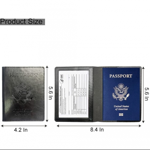 Sofpadur Deri Pasaportluk(2 Adet)(Lacivert(Gri)